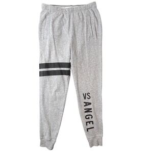 Victoria's Secret VS Angel Gray Jogger Sweatpants XS Heathered Graphic Sporty